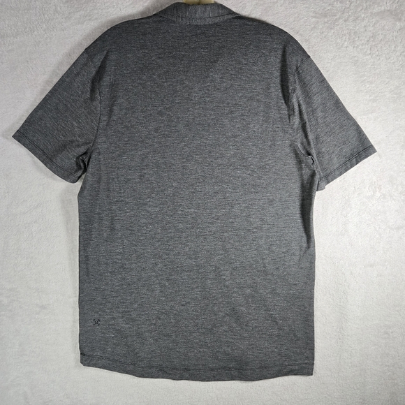Lululemon Evolution Polo Shirt Performance Lightweight Golf Medium Grey Men - Picture 2 of 7